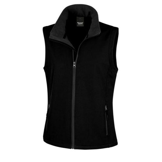 Wholesale R232F Result Women's Softshell Vest Printed or Blank