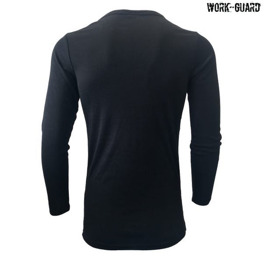 Wholesale R455B Workguard Youth Long Sleeve Thermal V-Neck Printed or Blank