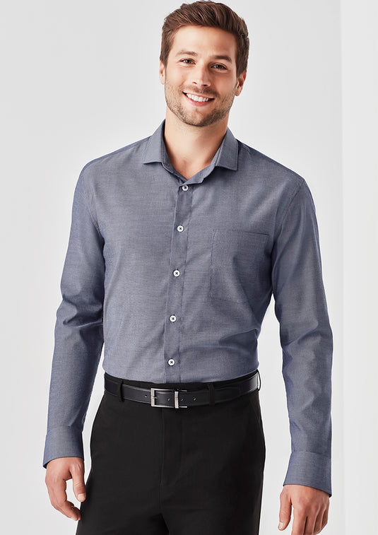 Wholesale RS968ML Biz Corporates MENS CHARLIE CLASSIC FIT L/S SHIRT Printed or Blank