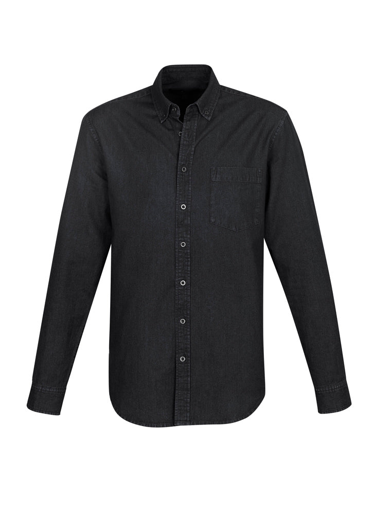 Wholesale S017ML BizCollection Indie Mens Long Sleeve Shirt Printed or Blank