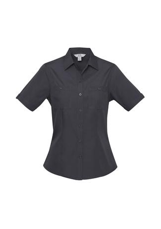 Wholesale S306LS BizCollection Bondi Ladies Short Sleeve Shirt Printed or Blank