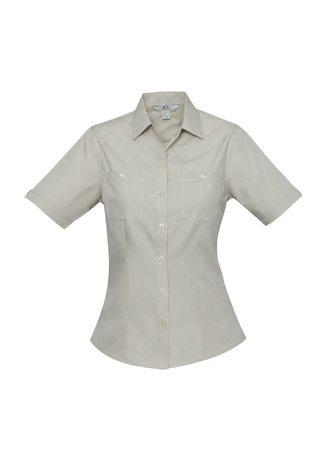 Wholesale S306LS BizCollection Bondi Ladies Short Sleeve Shirt Printed or Blank