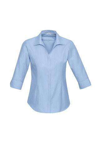 Wholesale S312LT BizCollection Preston Ladies ¾ Sleeved Shirt Printed or Blank