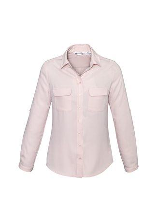 Wholesale S626LL BizCollection Madison Ladies Long Sleeve Blouse Printed or Blank