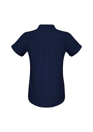 Wholesale S628LS BizCollection Madison Ladies Short Sleeve Blouse Printed or Blank