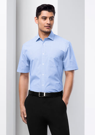 S812MS BizCollection Mens Euro Short Sleeve Shirt