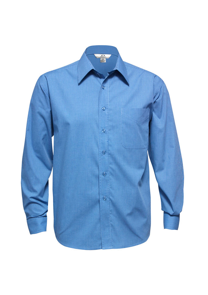 Wholesale SH816 BizCollection MENS MICRO CHECK LONG SLEEVE SHIRT Printed or Blank