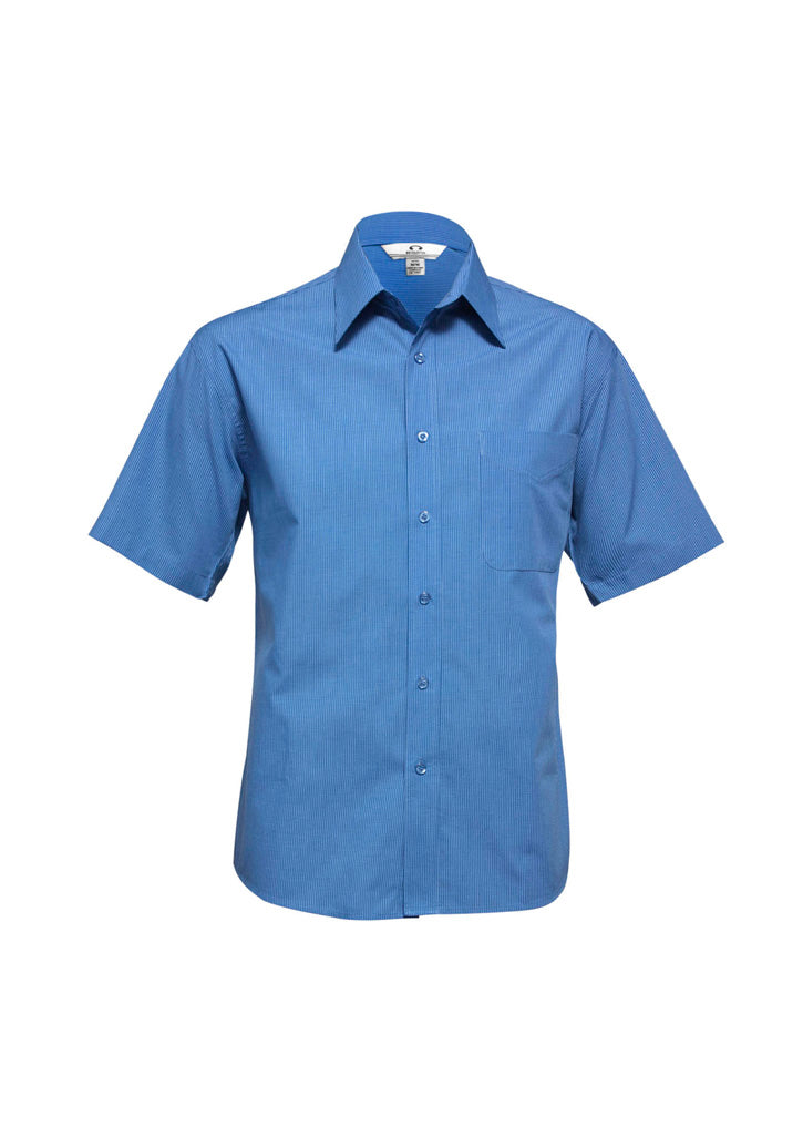 Wholesale SH817 BizCollection MENS MICRO CHECK SHORT SLEEVE SHIRT Printed or Blank