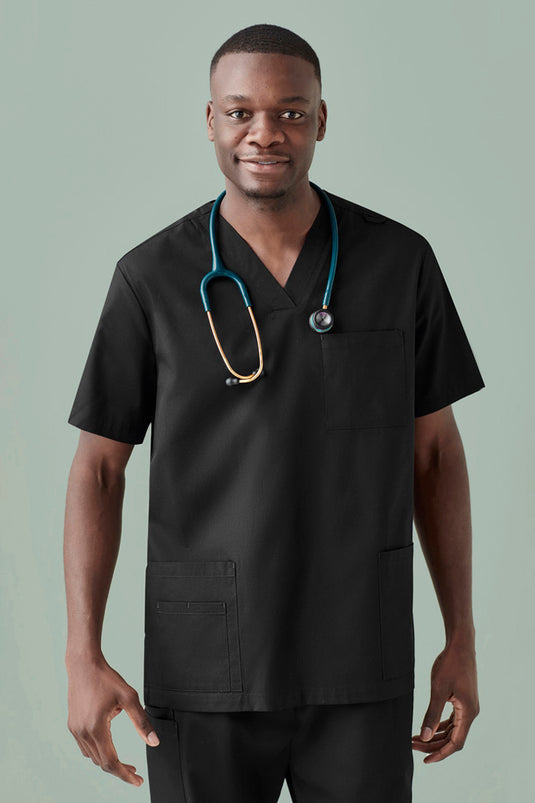 Wholesale CST141MS BIZCARE MENS TOKYO V-NECK SCRUB TOP Printed or Blank