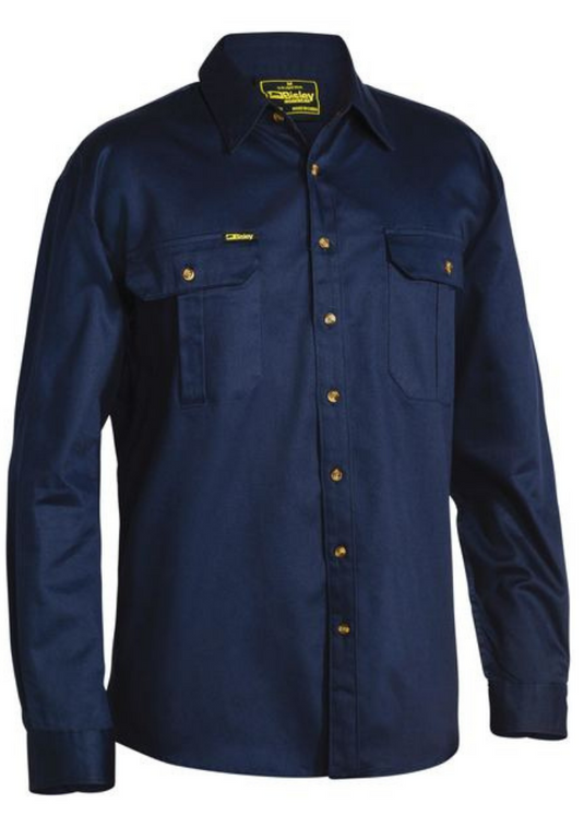 BS6433 Bisley Original Cotton Drill Shirt - Long Sleeve