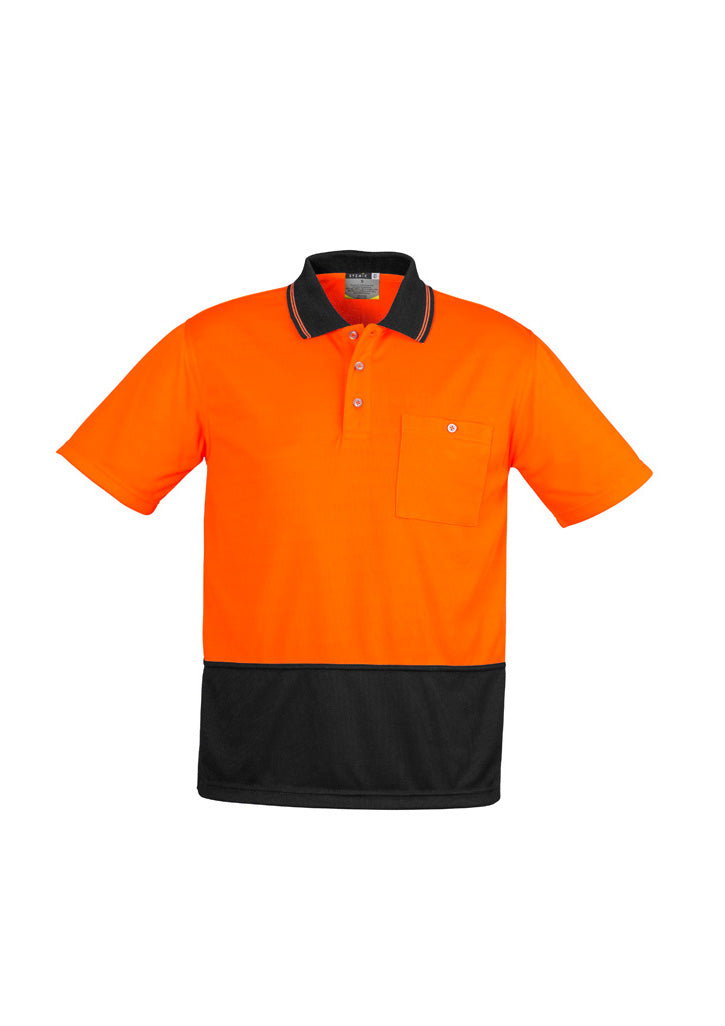 Wholesale ZH231 Hi Vis Basic Spliced Short Sleeve Polo Printed or Blank