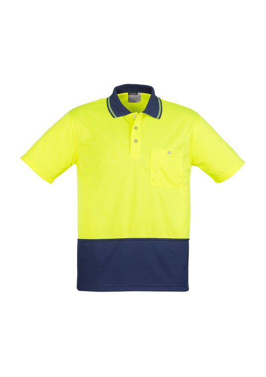 Wholesale ZH231 Hi Vis Basic Spliced Short Sleeve Polo Printed or Blank