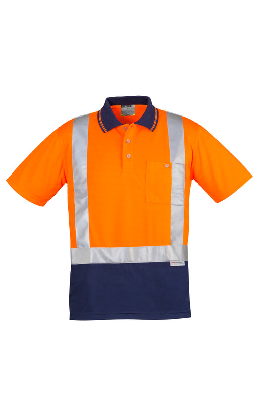 Wholesale ZH233 Hi Vis Spliced Polo - Shoulder Taped Printed or Blank