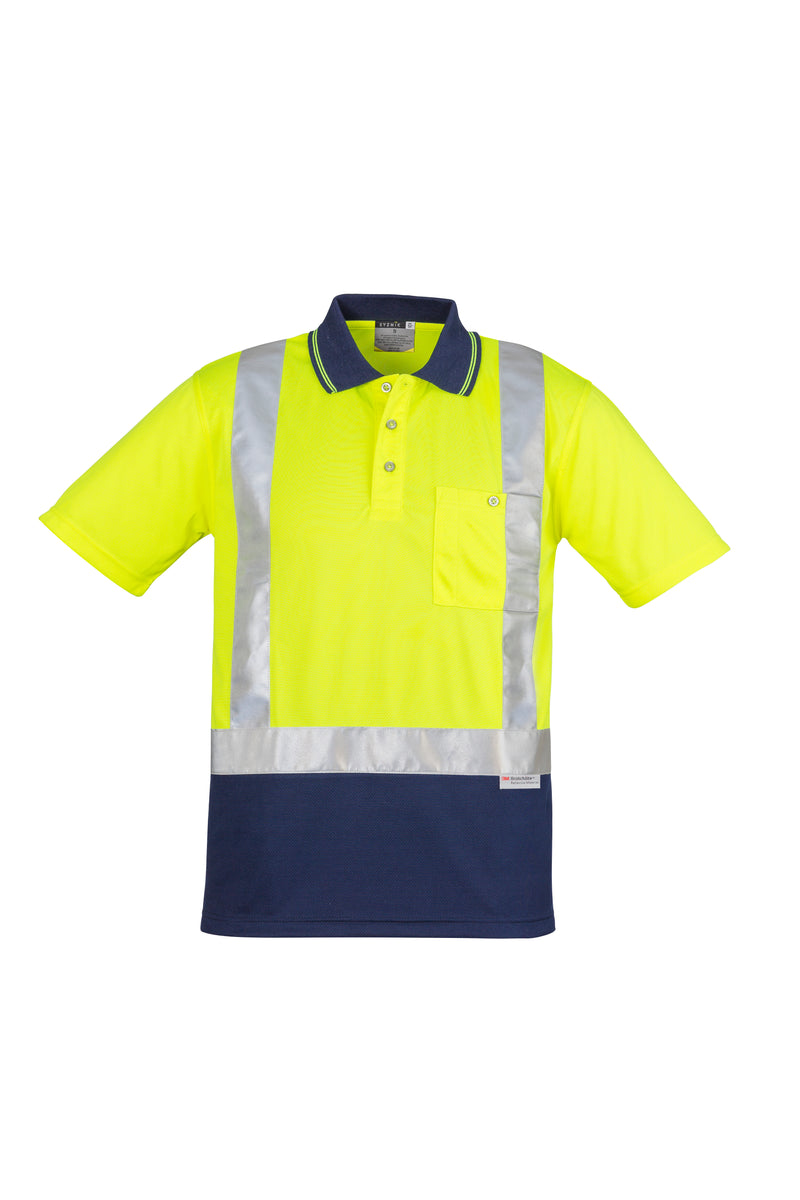 Load image into Gallery viewer, Wholesale ZH233 Hi Vis Spliced Polo - Shoulder Taped Printed or Blank
