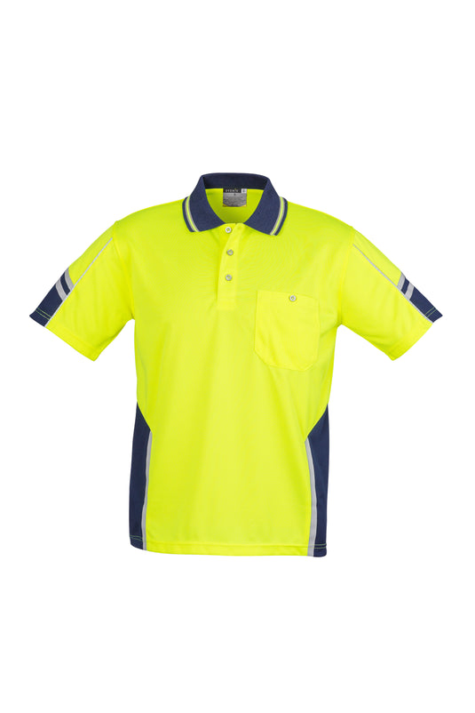 Wholesale ZH237 Syzmik Hi Vis Short Sleeve Squad Polo Printed or Blank