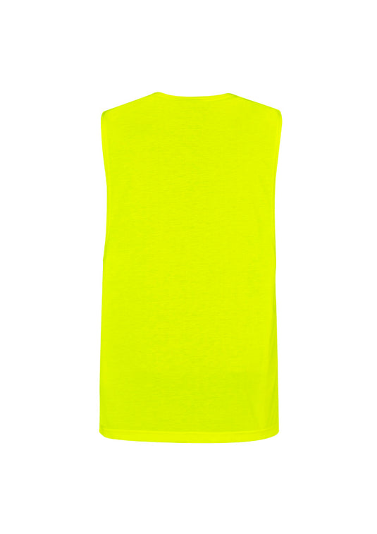 Wholesale ZH297 Syzmik Mens Hi Vis Sleeveless Tee Printed or Blank