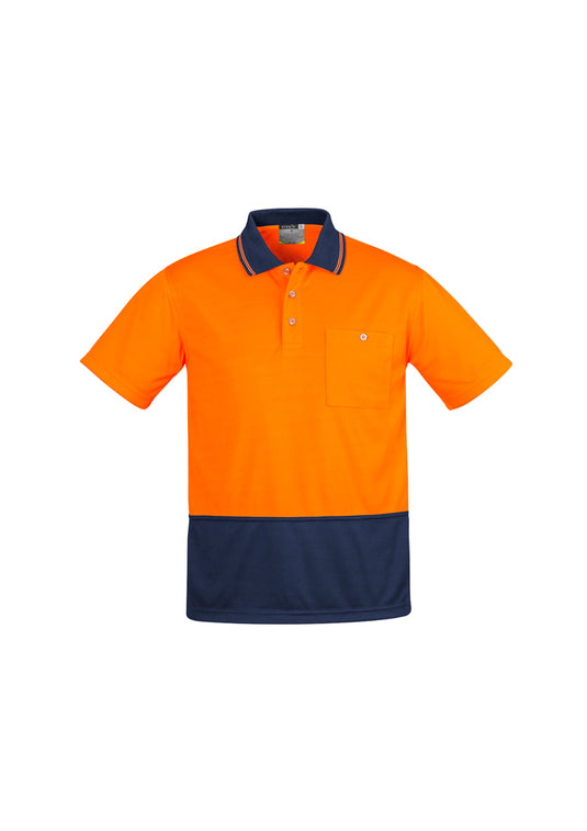 Wholesale ZH415 Syzmik Mens Comfort Back Fluro Polo Shirts Printed or Blank