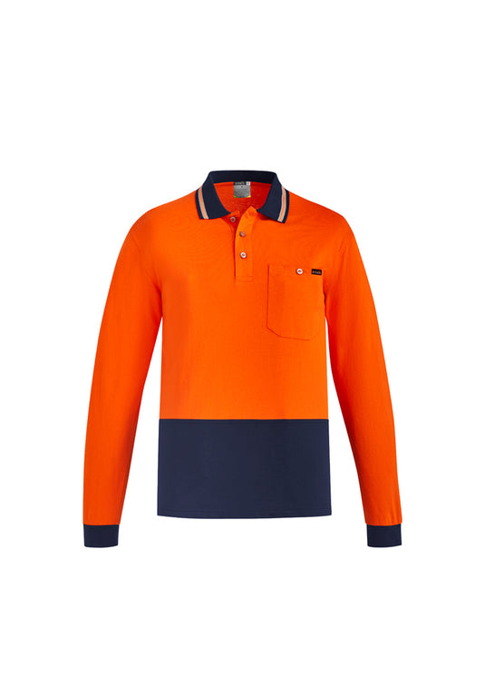Wholesale ZH430 Syzmik Mens 100% Cotton Long Sleeve Work Polo Shirts Printed or Blank