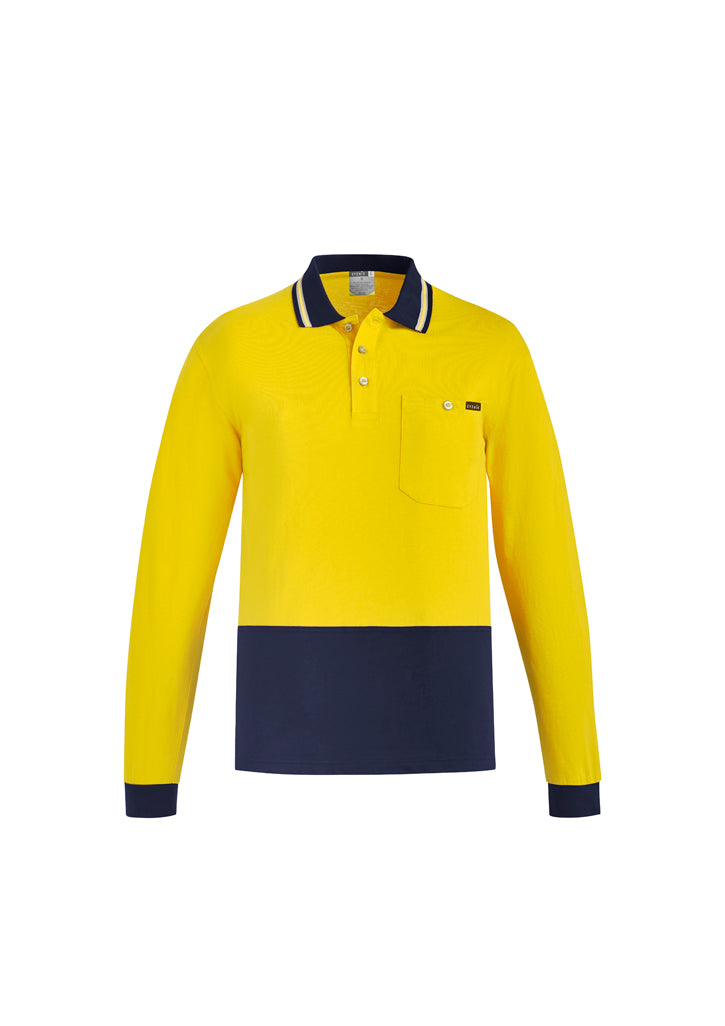 Wholesale ZH430 Syzmik Mens 100% Cotton Long Sleeve Work Polo Shirts Printed or Blank