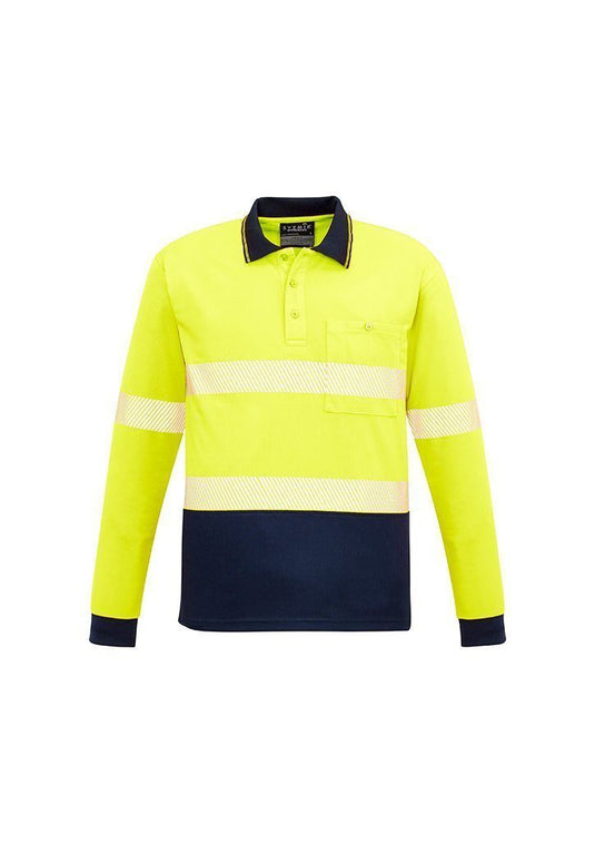 Wholesale ZH530 Unisex Hi Vis Long Sleeve Polo Shirt Printed or Blank