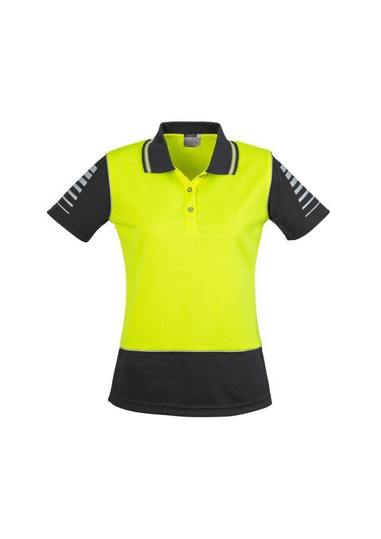 Wholesale ZHL236 Womens Hi Vis Zone Polo Printed or Blank