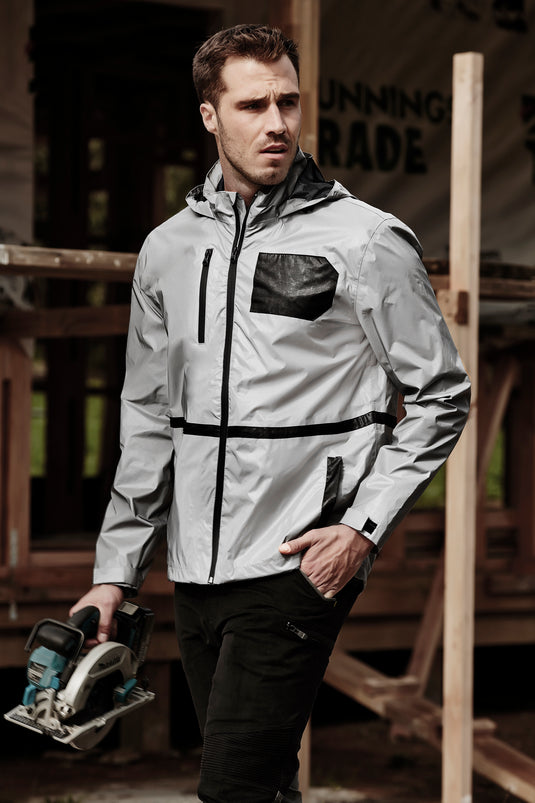 Wholesale ZJ380 Streetworx Reflective Waterproof Jackets Printed or Blank