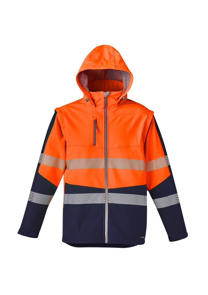 Wholesale ZJ453 Unisex 2 in 1 Stretch Softshell Taped Jacket Printed or Blank