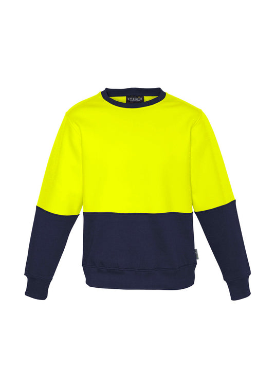 Wholesale ZT475 Unisex Hi Vis Crew Sweatshirt Printed or Blank