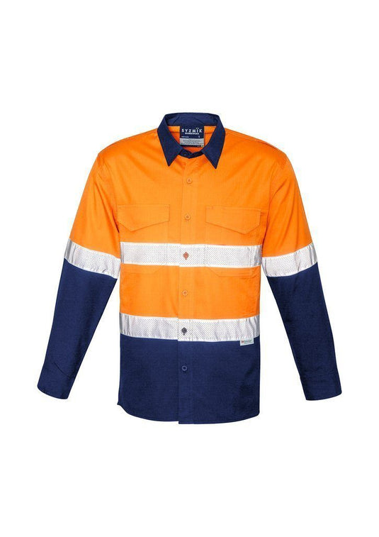 Wholesale ZW129 Syzmik Rugged Cooling Taped Hi Vis Spliced Shirt Printed or Blank