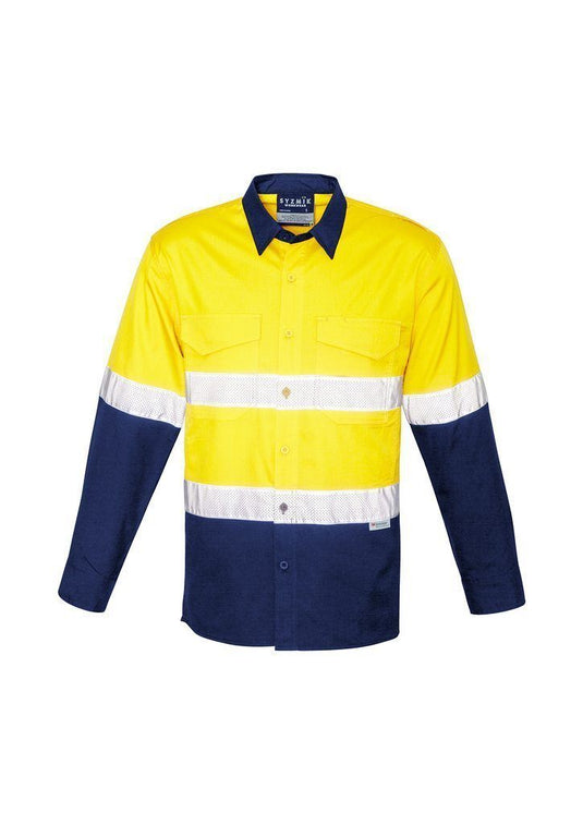Wholesale ZW129 Syzmik Rugged Cooling Taped Hi Vis Spliced Shirt Printed or Blank