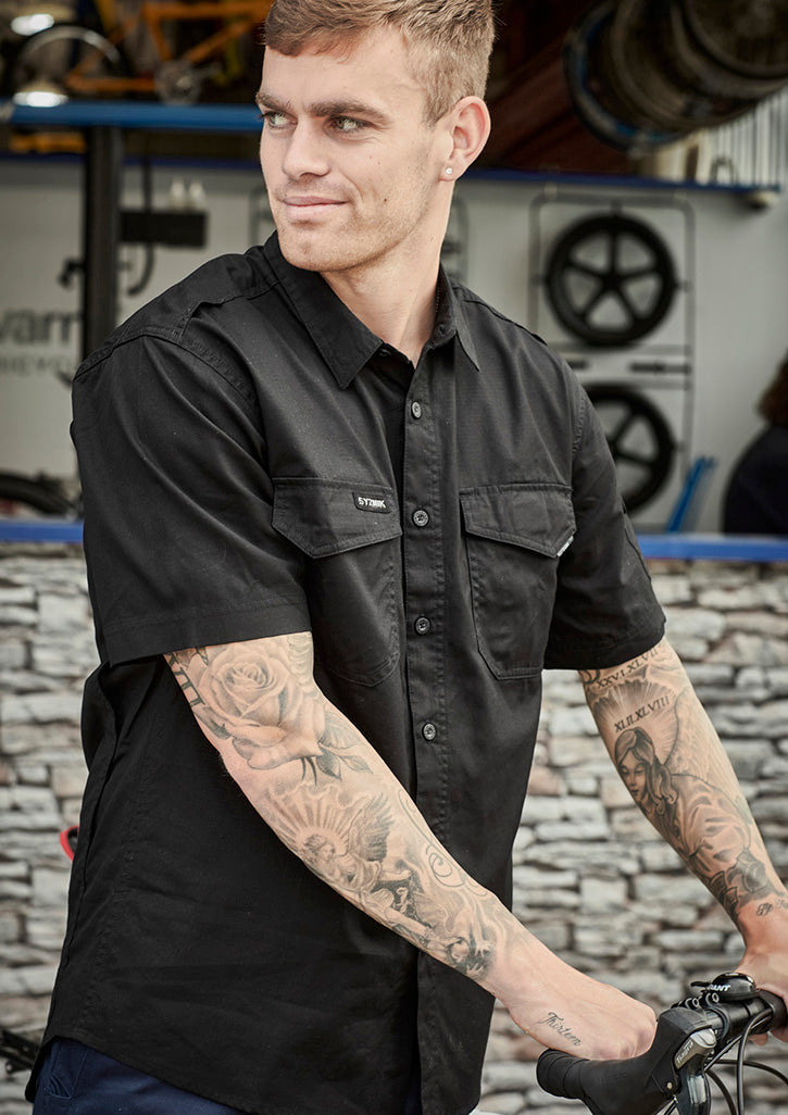 Load image into Gallery viewer, ZW405 Men&#39;s Rugged Short Sleeves Cooling Shirt
