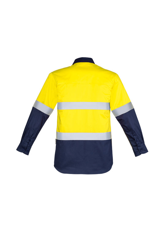 Wholesale ZW550 Syzmik Mens Hi-Vis Closed Front Long sleeve - Hoop Taped Printed or Blank