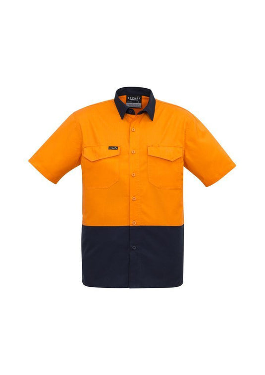 Wholesale ZW815 Rugged Cooling Hi Vis Spliced Short Sleeve Shirt Printed or Blank