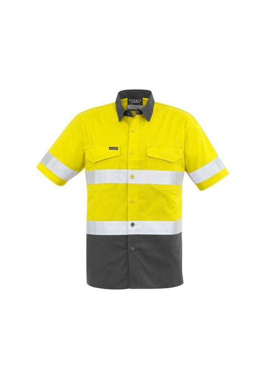 Wholesale ZW835 Rugged Cooling Hi Vis Short Sleeved Shirt Printed or Blank