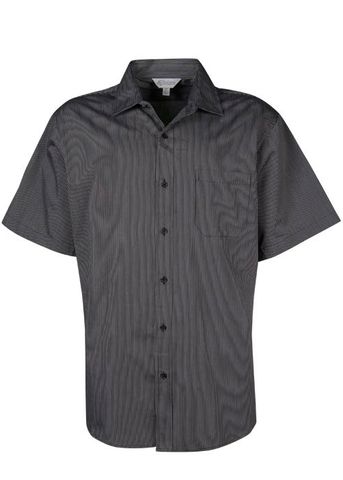 Load image into Gallery viewer, Wholesale 1900S Aussie Pacific Mens Henley Striped Short Sleeve Shirt Printed or Blank
