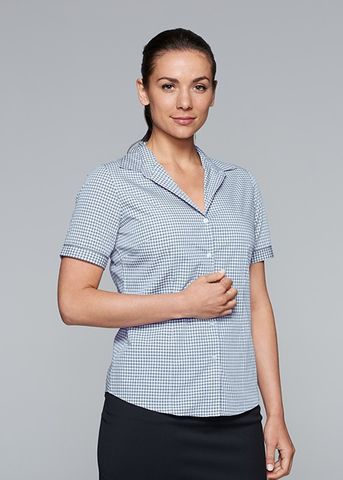 Load image into Gallery viewer, Wholesale 2907S Aussie Pacific Epsom Lady Shirt Short Sleeve Printed or Blank
