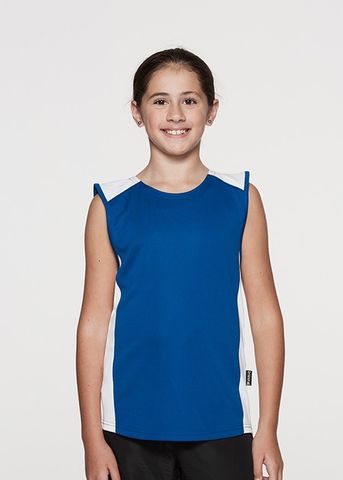 Wholesale 3101 Aussie Pacific Premier Kids Singlets Printed or Blank