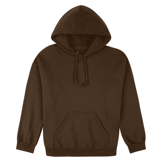 Brown gildan hoodie sales