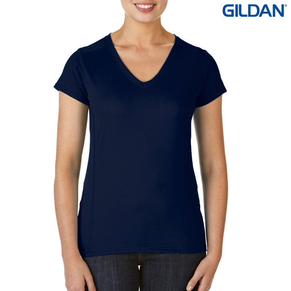 Load image into Gallery viewer, 47V00L Gildan Performance Ladies’ V-Neck Tech T-Shirt - Seconds
