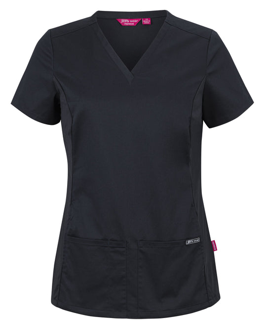 4SUT1 JB's Ladies Premium Stretch Panel Scrub Top