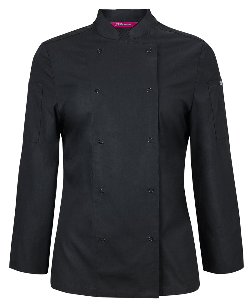 Load image into Gallery viewer, 5CJL1 Jb&#39;s Ladies L/S Snap Button Chef Jacket
