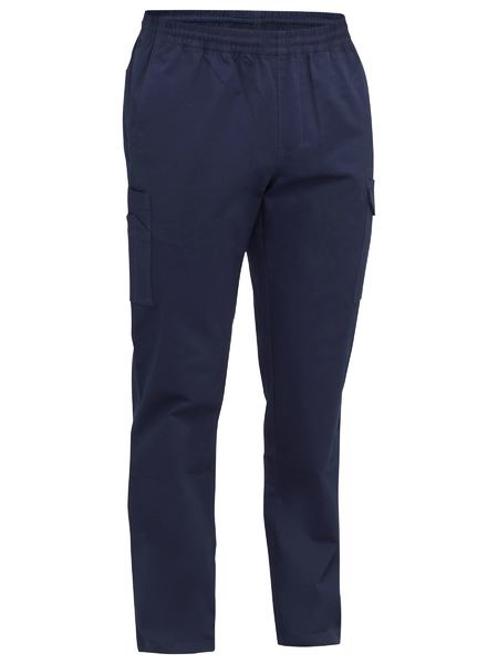 BPC6029 Bisley Stretch Cotton Drill Elastic Waist Cargo Work Pant - Stout
