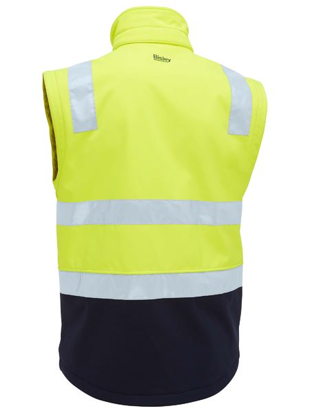 Load image into Gallery viewer, BJ6078T Bisley Taped Two Tone Hi Vis 3 In 1 Soft Shell Jacket
