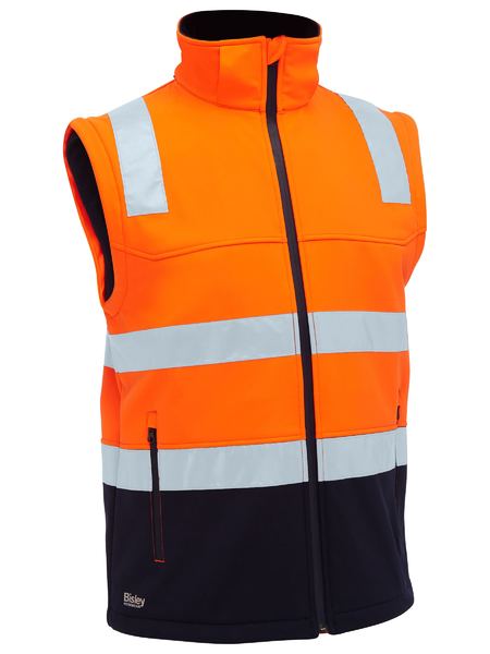 Load image into Gallery viewer, BJ6078T Bisley Taped Two Tone Hi Vis 3 In 1 Soft Shell Jacket
