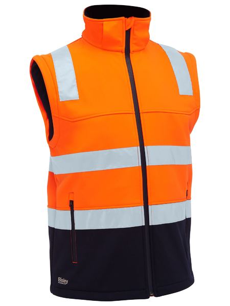 BJ6078T Bisley Taped Two Tone Hi Vis 3 In 1 Soft Shell Jacket