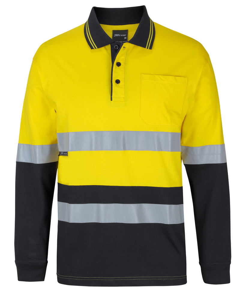 Load image into Gallery viewer, 6DCPL JB&#39;s Hi Vis (D+N) L/S Cotton Polo
