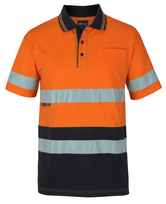 6DCPS JB's Hi Vis (D+N) S/S Cotton Polo