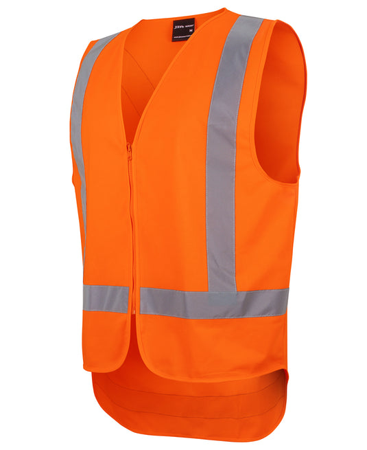 6DVQV JB's NSW/QLD Rail (D+N) Zip X-Back Safety Vest