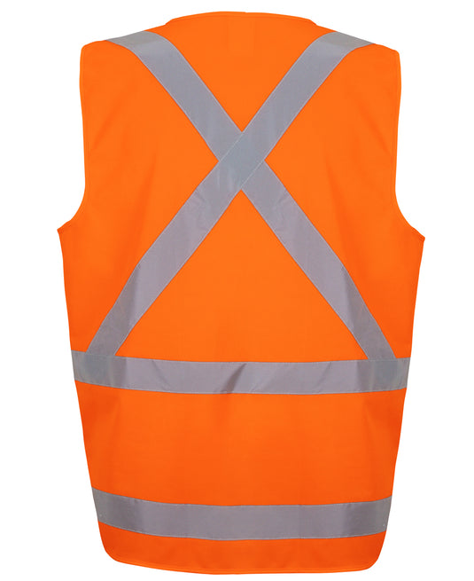 6DVQV JB's NSW/QLD Rail (D+N) Zip X-Back Safety Vest