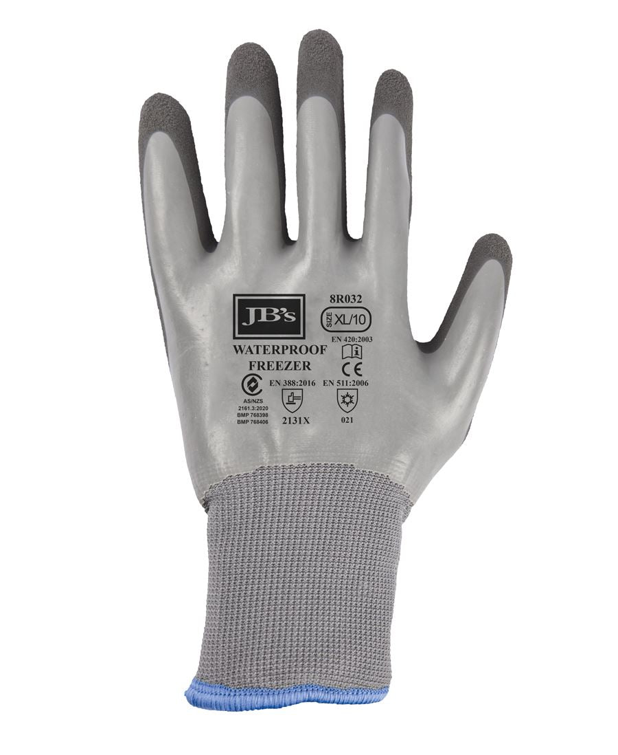 8R032 JB's Waterproof Latex Coat Freezer Glove (5 Pack)